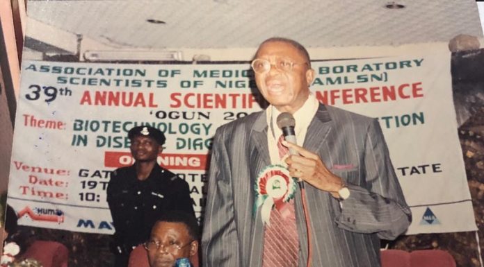 Sir Dunstan Ikem Tabansi: A Medical Lab Scientist of Character & Excellence by Godswill Okara