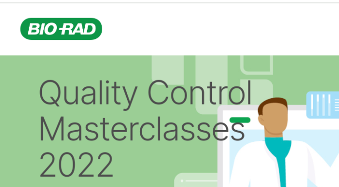 Bio-Rad Laboratories Quality Control Masterclasses 2022 (Register here)