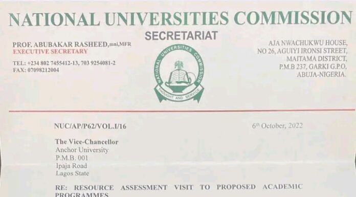 NUC grants Varsity approval to run BMLS programme