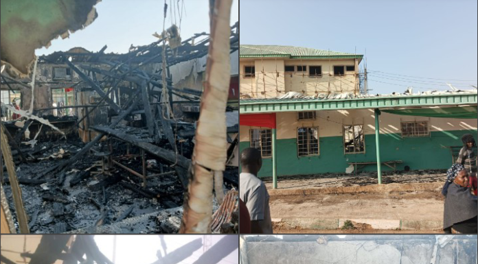 Plateau State Specialist Hospital Lab. Building razed by Fire