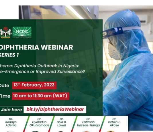 NCDC holds Diphtheria Webinar (See how to join)