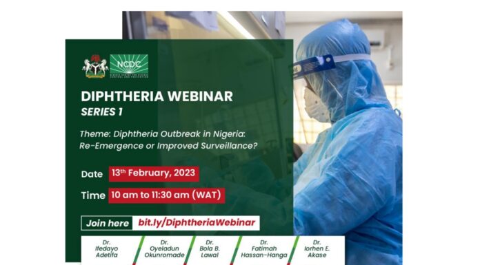 NCDC holds Diphtheria Webinar (See how to join)