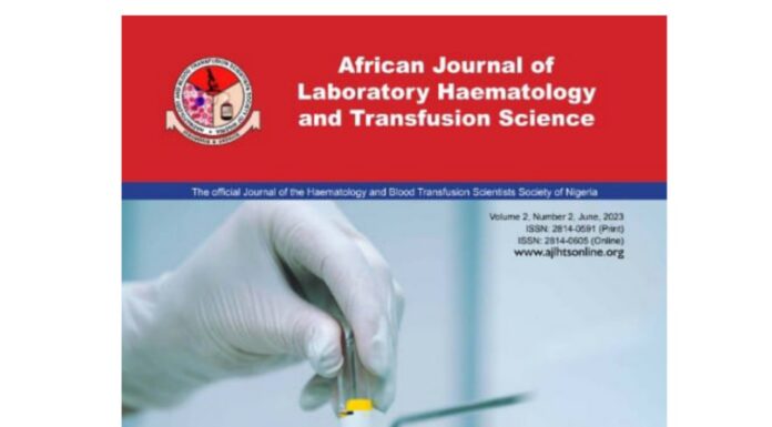 African Journal of Laboratory Haematology & Transfusion Science New Issue is out